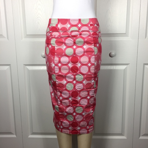 🌸 LIKE NEW - Colorful Geo Print Pencil Skirt 🌺 - Picture 1 of 6